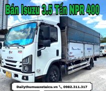 Xe Tải Isuzu NPR400 Cũ 3T5 Thùng Bạt Bửng Nhôm Đời 2023 Giá Rẻ 